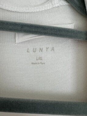 Lunya white cotton robe